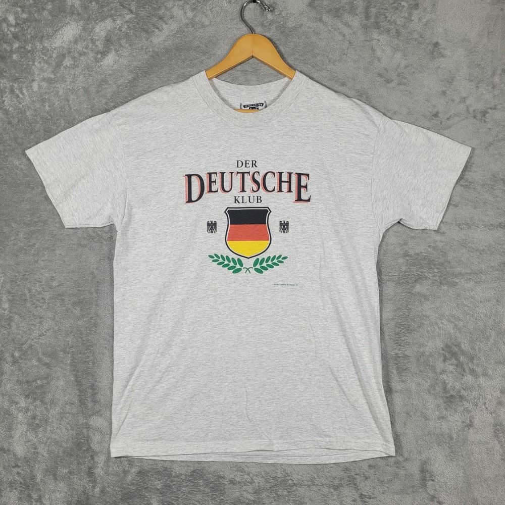 Vintage Der Deutsche Klub 1994 Shirt Mens Large The German Club Graphic Tee USA